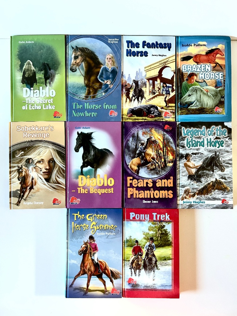 Lot of 10 Pony Club HB Chapter Books Adam Hughes Pullum Dorsey Jones Morrell